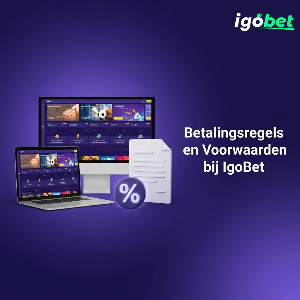 Betalingsregels en voorwaarden bij IgoBet voor Nederlandse spelers: KYC, limieten en bonusvereisten.