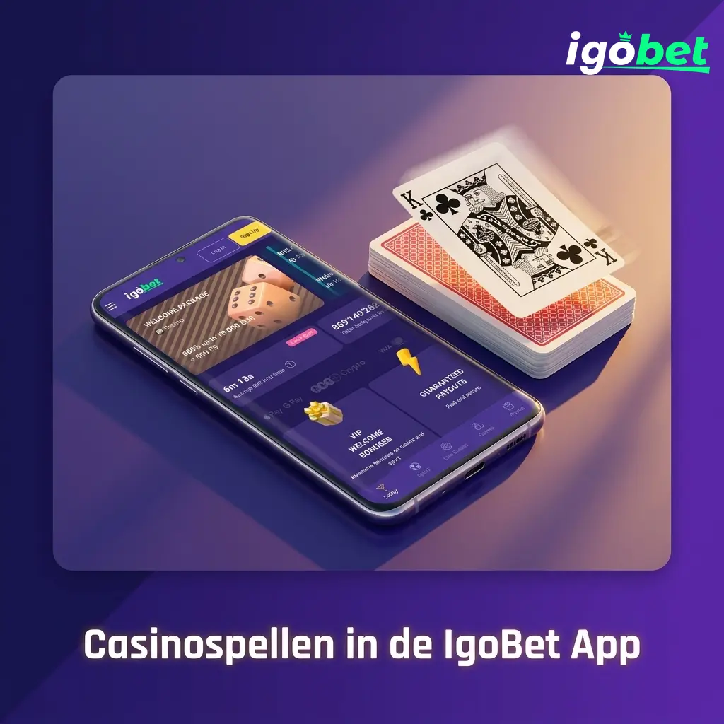 IgoBet app casinospellen: slots, tafelspellen en live casino met NetEnt, Pragmatic Play en Evolution Gaming