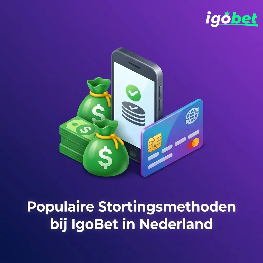 Populaire stortingsmethoden bij IgoBet: banken, kaarten, Google Pay, Revolut, N26 en crypto voor Nederlandse spelers