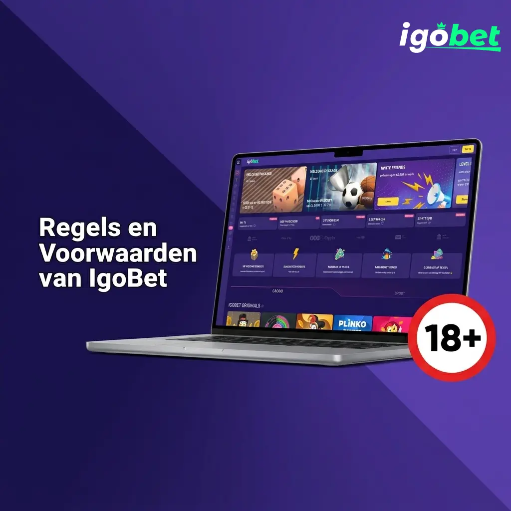 Regels en voorwaarden van IgoBet voor Nederlandse spelers: registratie, bonussen en accountbeheer.