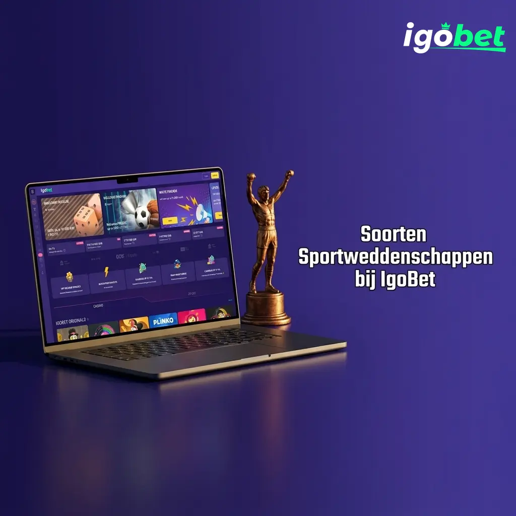 Overzicht soorten sportweddenschappen bij IgoBet voor Nederlandse spelers, inclusief voetbal, tennis en live betting.