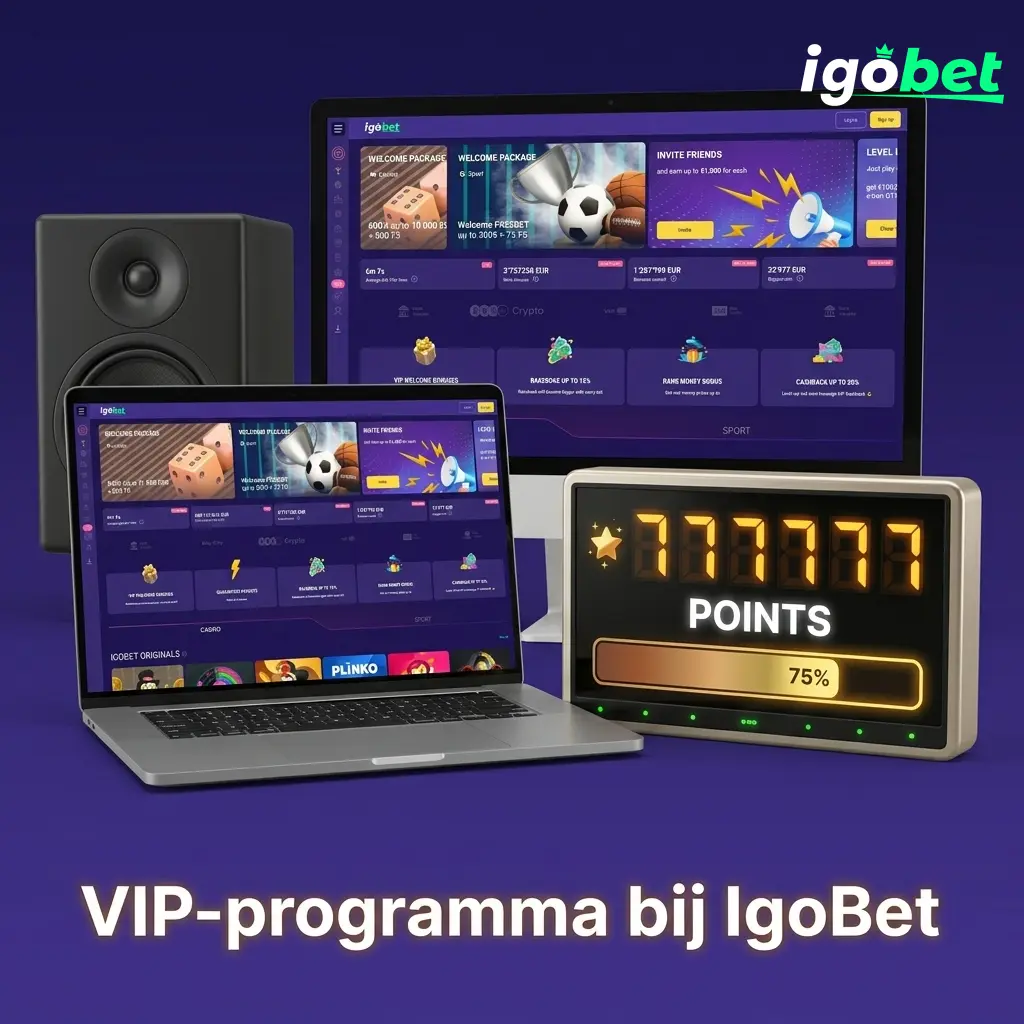 IgoBet VIP-programma met beloningspunten, exclusieve promoties en persoonlijke accountmanager voor loyale spelers