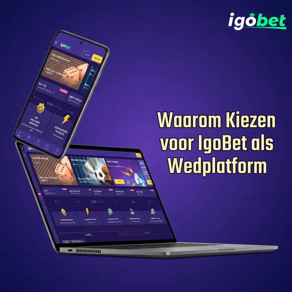 IgoBet wedplatform met sportbetting, casinospellen, bonussen tot €10.000 en Nederlandse betaalmethoden